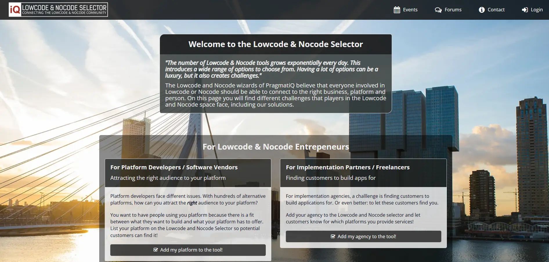 Lowcode Nocode selector